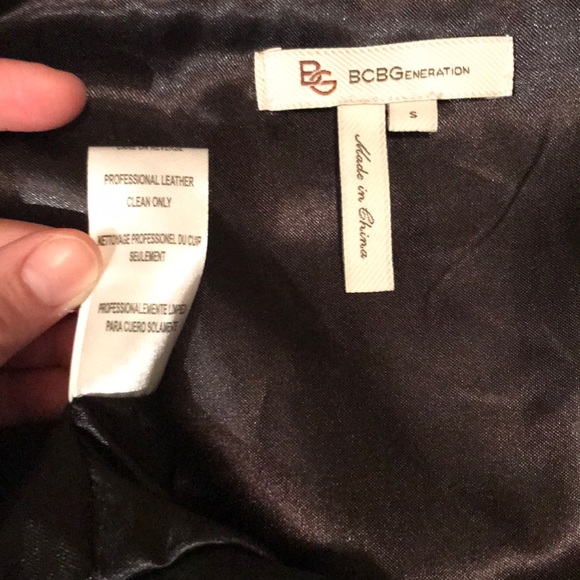 BCBGeneration! Quarter-sleeve leather jacket - Picture 2 of 3